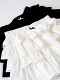 Playful Ruffled Mini Skirt in Korean Style for Summer