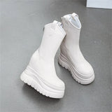 Y3K still padded platform boots with 12 cm heel