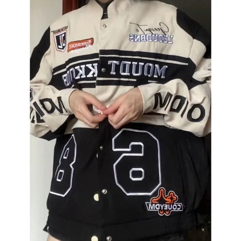 Motorradjacke Y2K Amerikanischer Vintage Spicy Girls