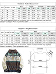 Y2K Sweater with Bear Motif and Geometric Pattern