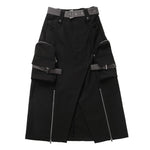 Y3K Harajuku Style Cool Short Jacket and Asymmetrical Skirt