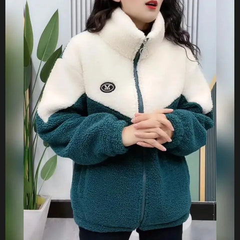 Damen Fleecejacke im Koreanisch-Stil