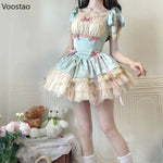 Sweet Lolita dress for women with bows and frills