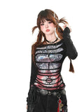 Retro Street Style Non-mainstream Double-layer Shirt with Impressive Rips