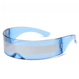 Cyberpunk Y3K Sunglasses Futuristic Reflective Party Glasses