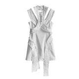 Y3K Slim Fit Dress with Ruffles