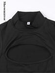 Techwear E-Girl Bodysuit Daring Cut-Out Design für einen Kühnen Loo