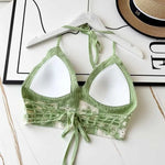 Boho bikini tops with padding: summer beachwear in indie style