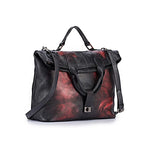 Trendy Vintage Leather Bag in Gothic Style for Women