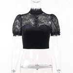 Gothic top with fascinating lace design