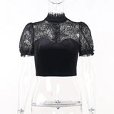 Gothic top with fascinating lace design