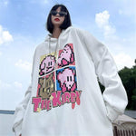 Pull-Over Stil e-girl Drucken kirby Cartoon