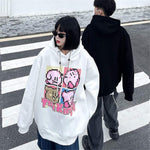 Pull-Over Stil e-girl Drucken kirby Cartoon