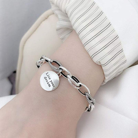 Armband e-girl Anhänger "lebe deinen Traum"