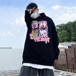 Pull-Over Stil e-girl Drucken kirby Cartoon