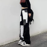 e-girl Oversize-Baggy-Hose mit Bandana-Print