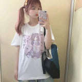 T-Shirt e-girl Zeichnung Manga japanische Maid