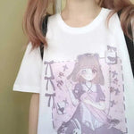 T-Shirt e-girl Zeichnung Manga japanische Maid